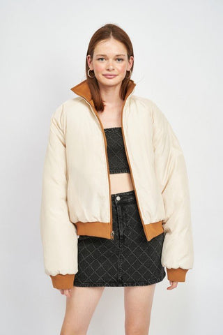 REVERSIBLE PUFFER JACKET - MOD&SOUL - Contemporary Women's Clothing