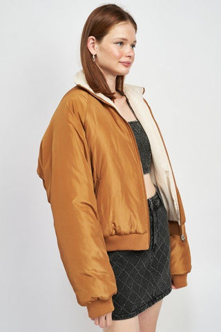 REVERSIBLE PUFFER JACKET - MOD&SOUL - Contemporary Women's Clothing