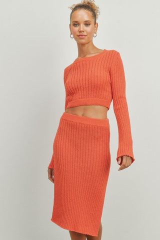 Ribbed Knit Sweater Set -  - MOD&SOUL - Contemporary Women's Clothing - MOD&SOUL