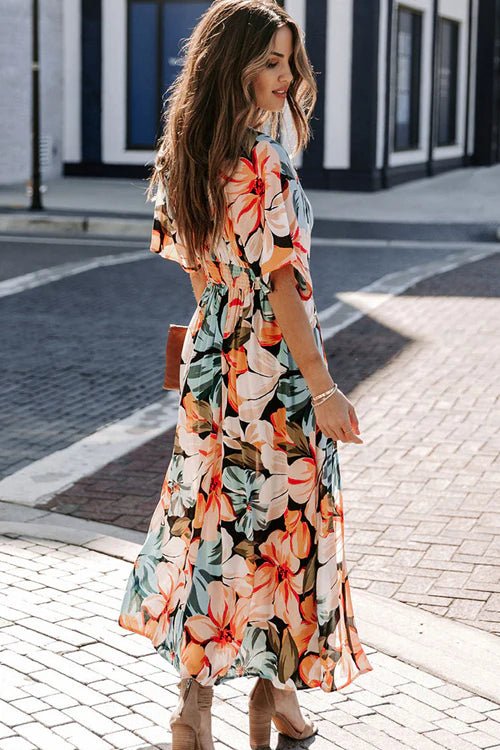 Floral maxi dress for beach wedding hot sale