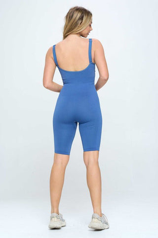 Seamless Rib Romper Jumpsuit Set - MOD&SOUL - Contemporary Women's Clothing