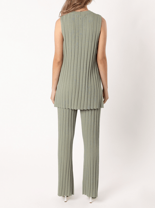 Sleeveless Ribbed Knit Set - MOD&SOUL - Contemporary Women's Clothing