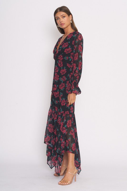 Black Floral Plunging Maxi Dress | Wedding Guest Dress | Cute Dresses – MOD&SOUL Black Floral Plunging Maxi Dress | Wedding Guest Dress | Cute Dresses – MOD&SOUL