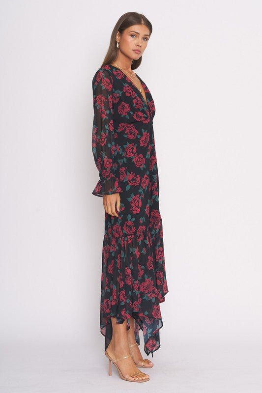 Black Floral Plunging Maxi Dress | Wedding Guest Dress | Cute Dresses MOD&SOUL - Contemporary Women's Clothing Black Floral Plunging Maxi Dress | Wedding Guest Dress | Cute Dresses MOD&SOUL - Contemporary Women's Clothing