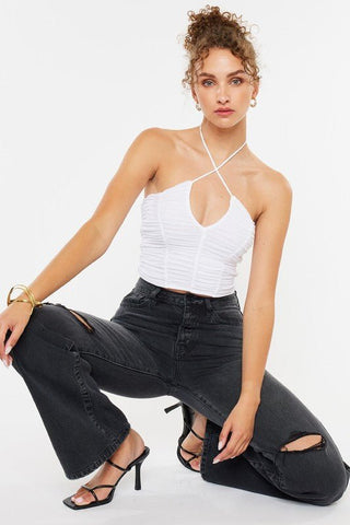 Ultra High Rise 90's Flare Jeans - FINAL SALE - MOD&SOUL - Contemporary Women's Clothing