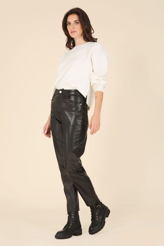 Vegan Leather Pants – MOD&SOUL - Contemporary Women's Clothing