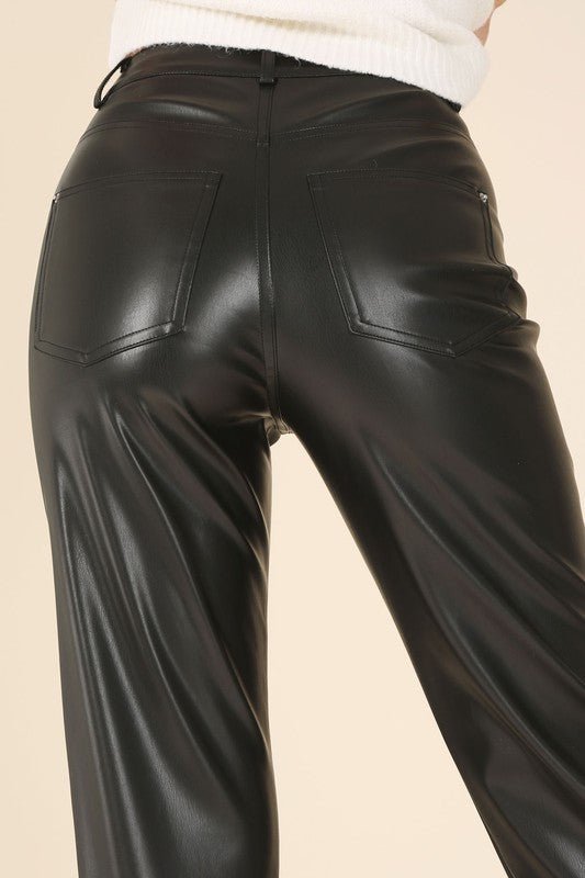 Vegan Leather Pants - FINAL SALE – MOD&SOUL - Contemporary Women's