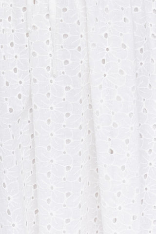 White Eyelet Mini Dress -  - LE LIS - MOD&SOUL