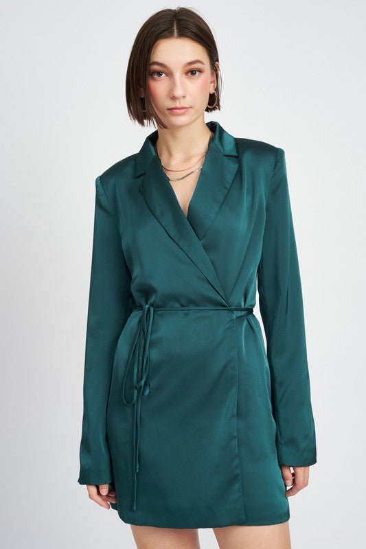 Satin Blazer Mini Dress | Work To Play Dress | Cute Dresses MOD&SOUL - Contemporary Women's Clothing Satin Blazer Mini Dress | Work To Play Dress | Cute Dresses MOD&SOUL - Contemporary Women's Clothing